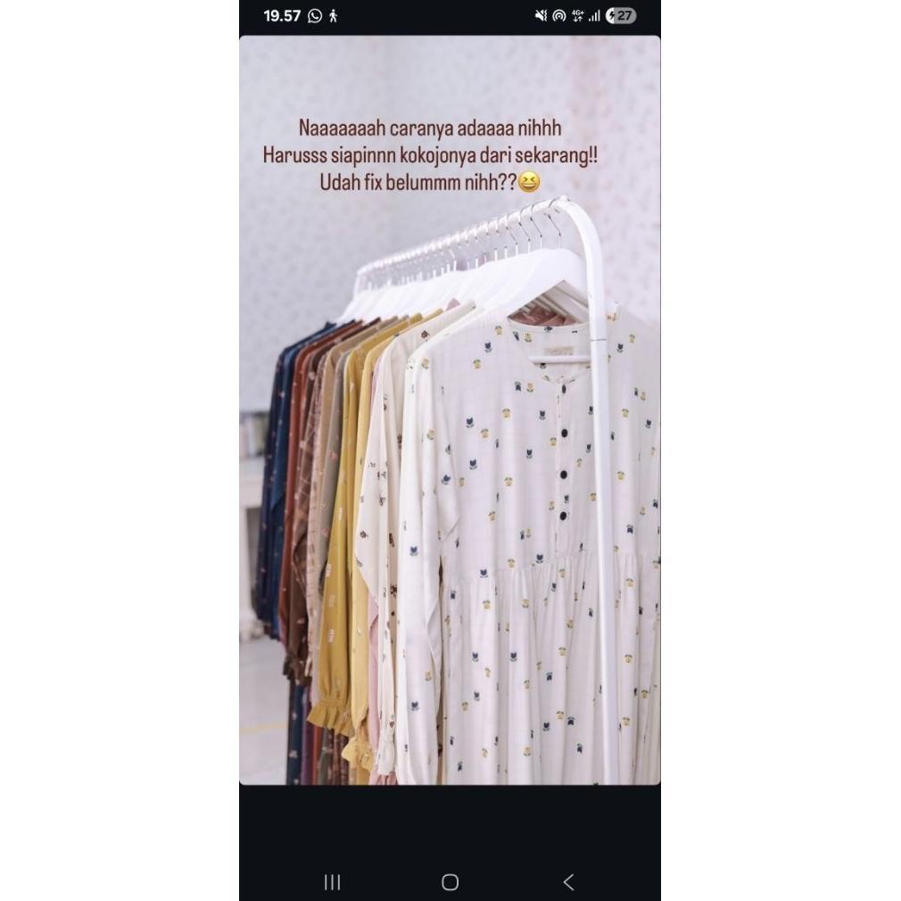 PROMO TERBARU Ditsy Januari 2025 Gamis Adem Motif Cantik