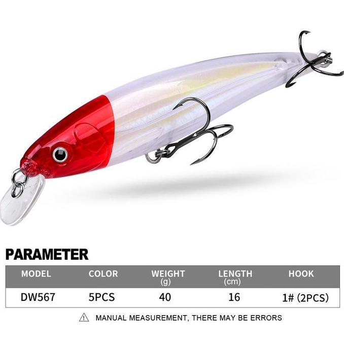 Codbisa- Proberos  Umpan Pancing Ikan Lure Minnow Floating 40G/16Cm Mn056