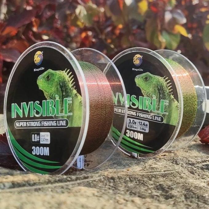 Senar Pancing Speckle 300M Senar Kecil Kuat Anti Keriting 15Kg Alat Pancing Senar Bunglon Speckle