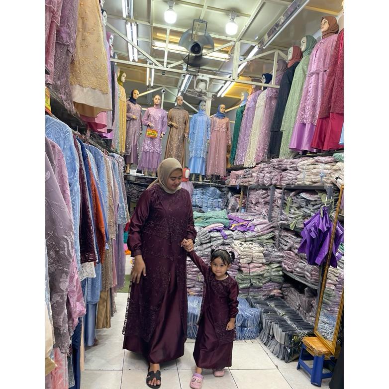 Gamis model slempang / Gamis pesta JUMBO harga terjangkau/ Gamis pesta mewah / gamis pesta Ld 140/ g