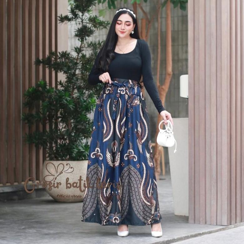BestPromo Rok Batik Panjang / Rok Batik Wanita Muslim / Rok Batik Katun