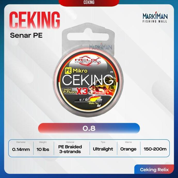 Senar Pe Ceking X3 Relix Nusantara 150 200 Orange Benang Pe Ceking Ebek 300M Multicolor Halus Ringan