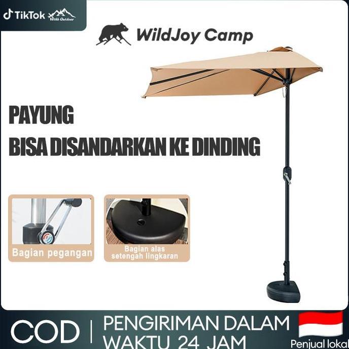 WildJoy Camp Payung Tenda  Lipat Payung Di Dinding Payung Gantung/Taman/Cafe/Pantai Payung Teduh Set
