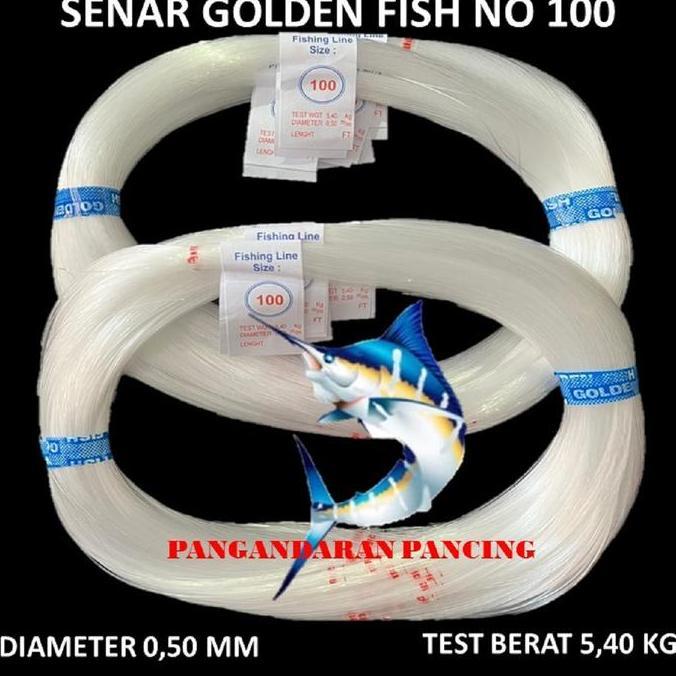 Senar Pancing Senar Jaring  Senar Bening Senar Golden Fish No. 100