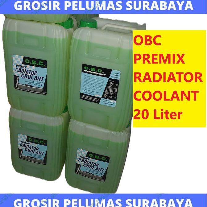 daffasafera - obc radiator coolant premix hijau air radiator galon 20l pail 20 liter alat berat kapa