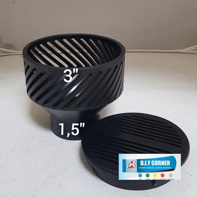 Catbull- Skimmer Kolam Koi 3 Ke 1,5 Inchi Include Tutup Skimmer Statis
