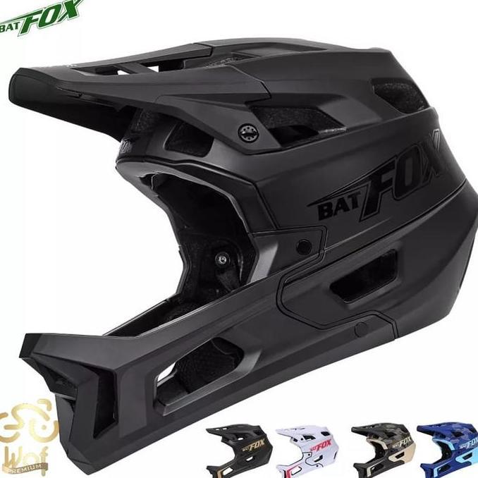 Helm Sepeda BATFOX Full face Helmet Fullface MTB AM Enduro Downhill
