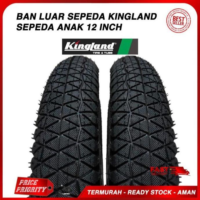PROMO Ban LUAR Sepeda Anak 12" Ban luar Sepeda 12 inch ATLANTIS KINGLAND Outdoor Tire Bicycle Kids