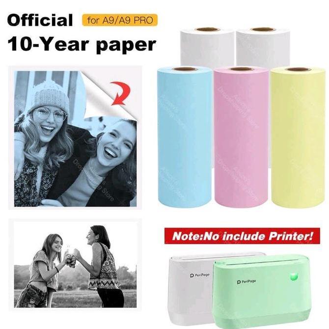 Sticker Colour Peripage 77mm Orinal A9 A9 Pro A9s A9max Thermal Sticker