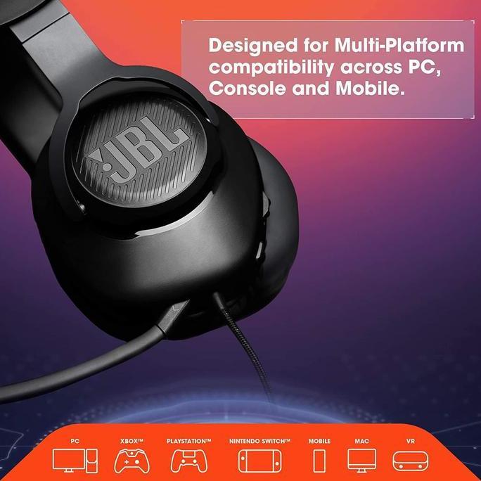 tamiyangaleri - jbl quantum 100 gaming headphones jblq100 q100 q 100 headset jbl