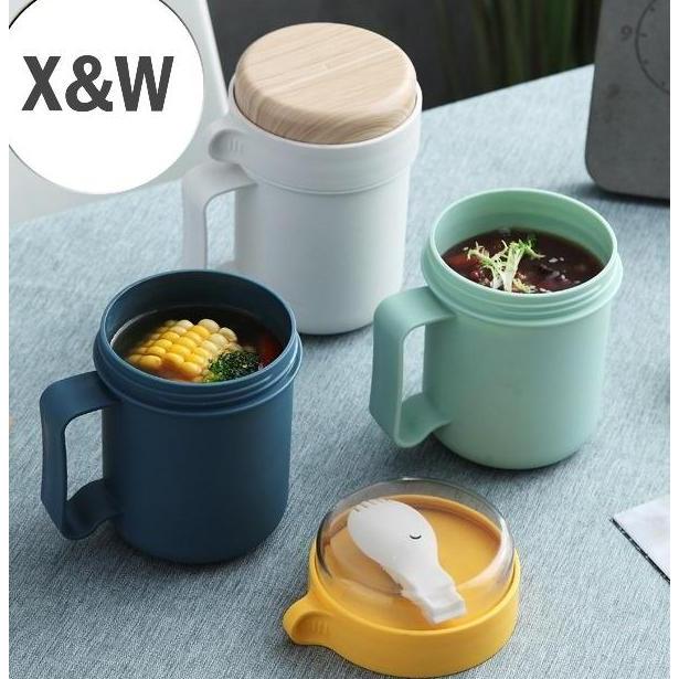 Xw Gelas Mug Multifungsi Or0238 Dengan Sendok Anti Tumpah Ml Bpa Free Tahan Panas