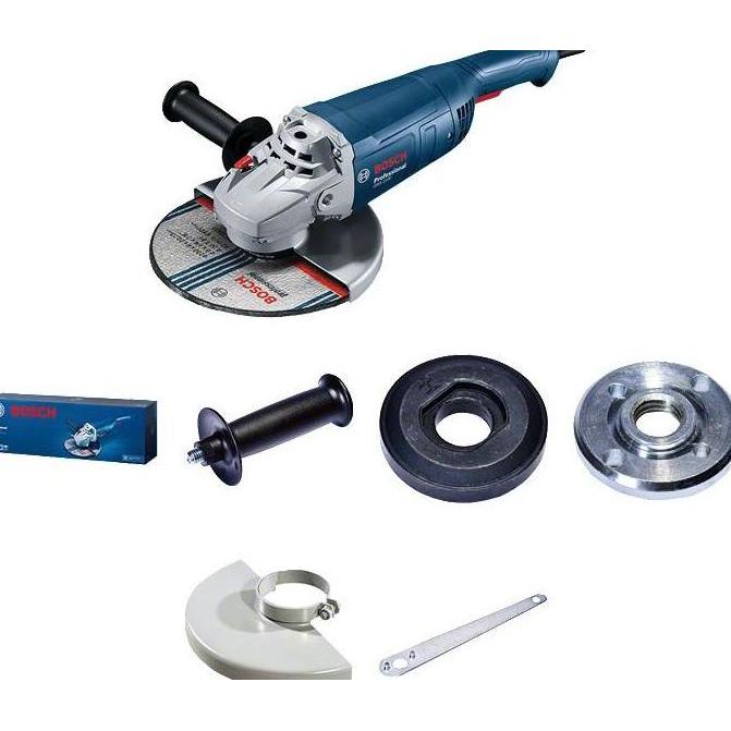 TERBARU BOSCH GWS 2200-180 ANGLE GRINDER 7" MESIN GERINDA 7 INCH GWS 2200 180