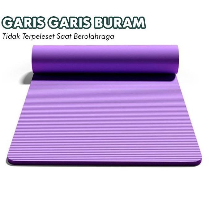Matras Yoga Premium Anti Slip Matras Olahraga Yoga Mat Karpet Olahraga Workout 8/10Mm