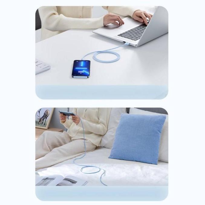 Promo Baseus Kabel Jelly Liquid Silica Gel Fast Charging Data Cable Usb To Ip 2.4A 1.2M / 2M - Cagd