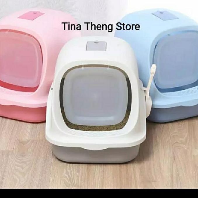 Catbig- Tempat Pasir Kucing " Cat Litter Box Otomatis Door " Bak Pasir Kucing