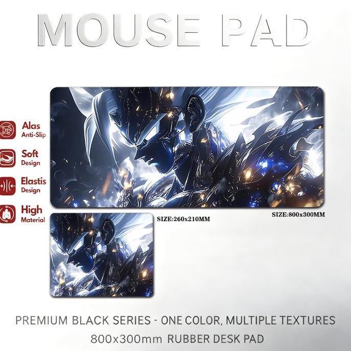 Bungavezza - Super Cool Genshin Impact Anime Gaming Mouse Pad Anti-Slip Komputer Meja Mat Keyboard P