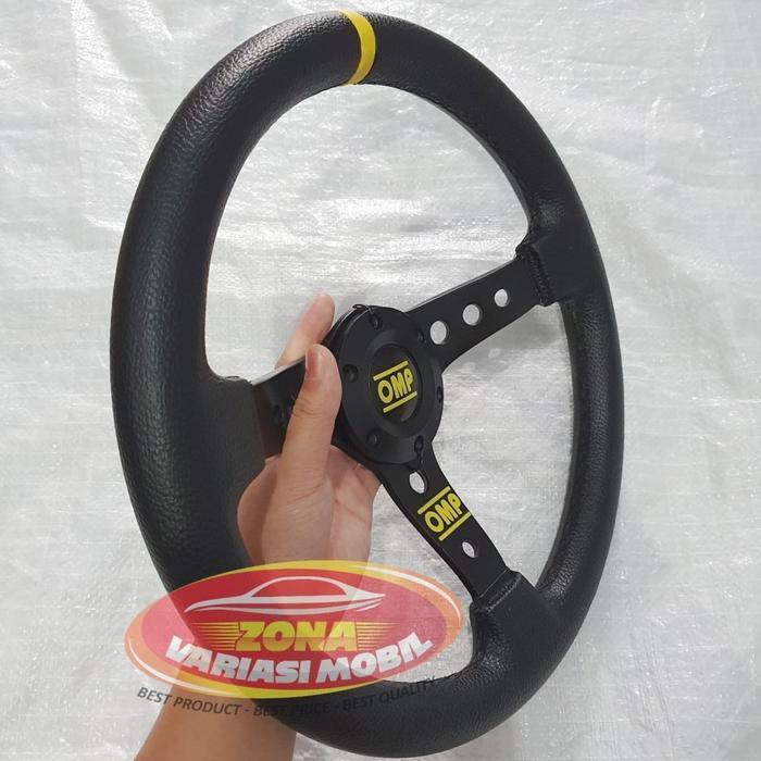 Stir Steer Setir Racing Mobil Universal 14 Inch Palang 3 Omp Hitam Car Original Dan Terpercaya