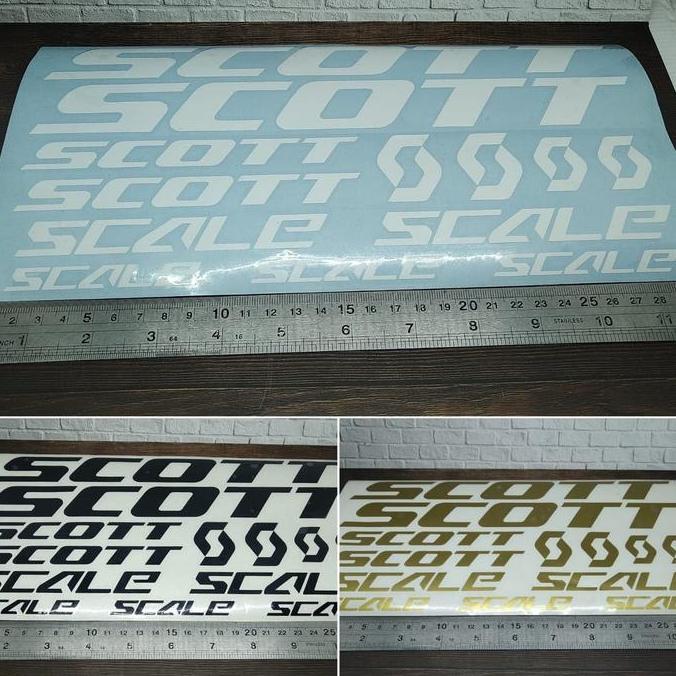 Cutting Sticker frame sepeda SCOTT MTB bahan oracal