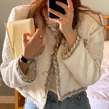 Jacket Wanita Lengan Panjang Kekinian Import Gardigan Wanita Vintage Premium Korean Style Jacket Cro