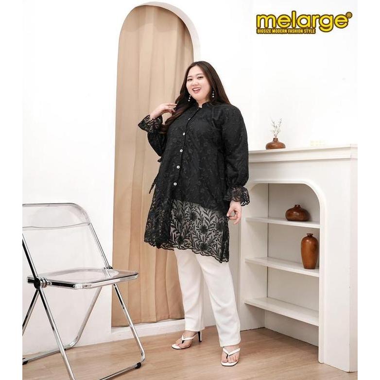 MELARGE-Tania Tunik/Tunik Tile Tunik Wanita Jumbo Atas Kekinian Busui Frendly Outpit Lebaran Baju Ce