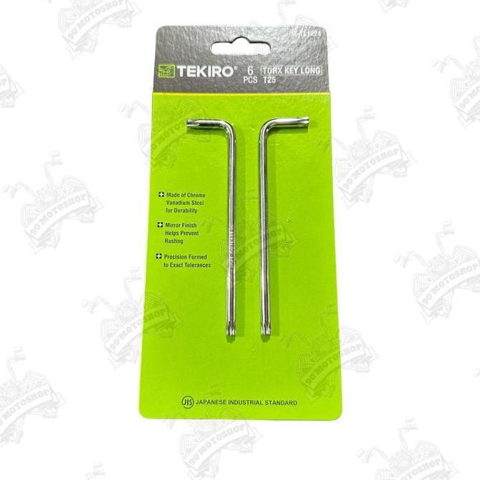 Momenttix- Tekiro Kunci L Bintang T 25 Panjang T25 Tekiro Untuk Buka Body Vario Satuan Original