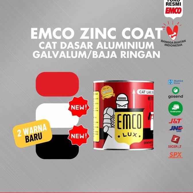 Cat- Zinc Coat Emco 1Kg Cat Dasar Galvanis Besi Baja Ringan Seng Aluminium