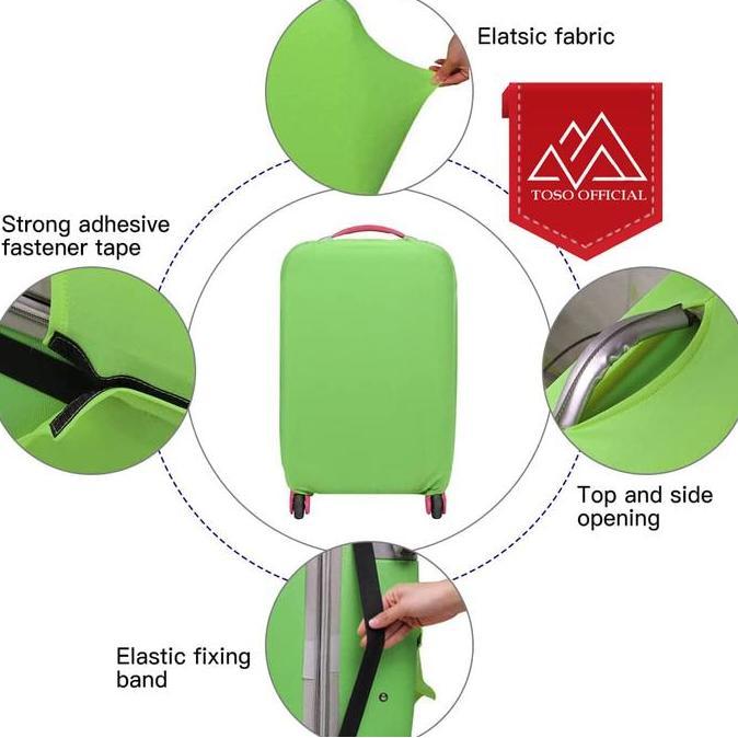 Instancodbisa- Sarung Pelindung Koper Elastis Luggage Cover Bag Sarung Koper Tas