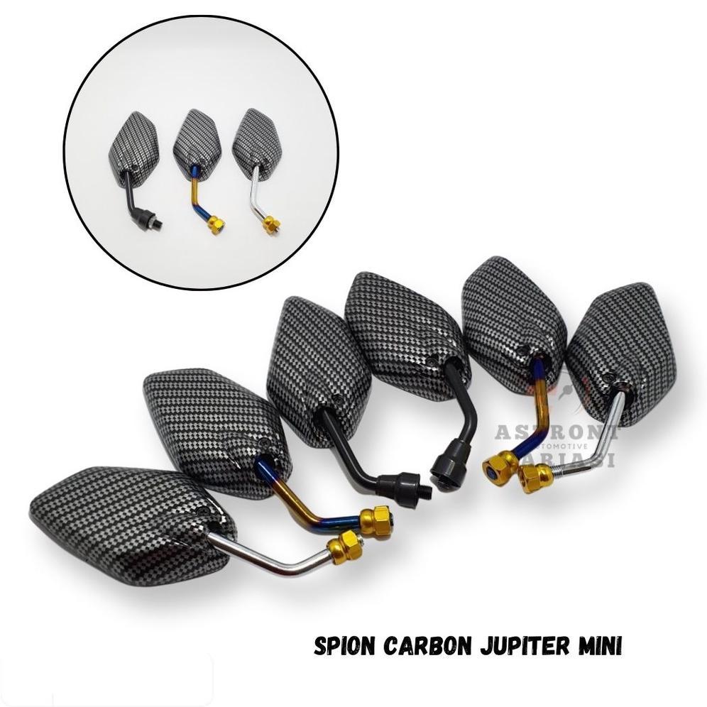 Terbaru Spion Carbon Jupiter Mini Karbon Universal Honda Yamaha Beat Fi Vario Scoopy Mio Supra X 125