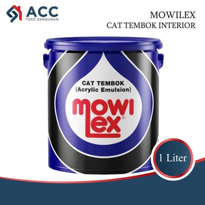 Cat- Mowilex Emulsion Cat Tembok Interior Warna Putih Hitam Saffron E100 E200 E070 1Kg