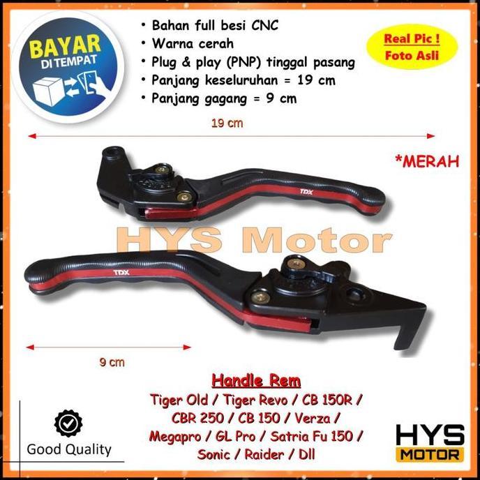 DV287 >> Handle Rem dan Kopling TIGER Lama Old - Variasi Aksesoris Hendel Motor TIGER REVO / CB150R 
