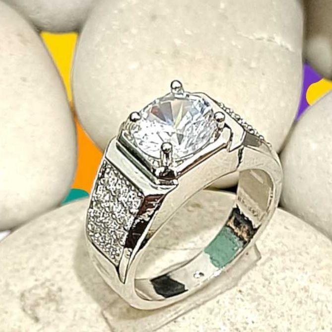 ORIGINAL CINCIN PRIA TERBARU MODEL BATU PERMATA akik