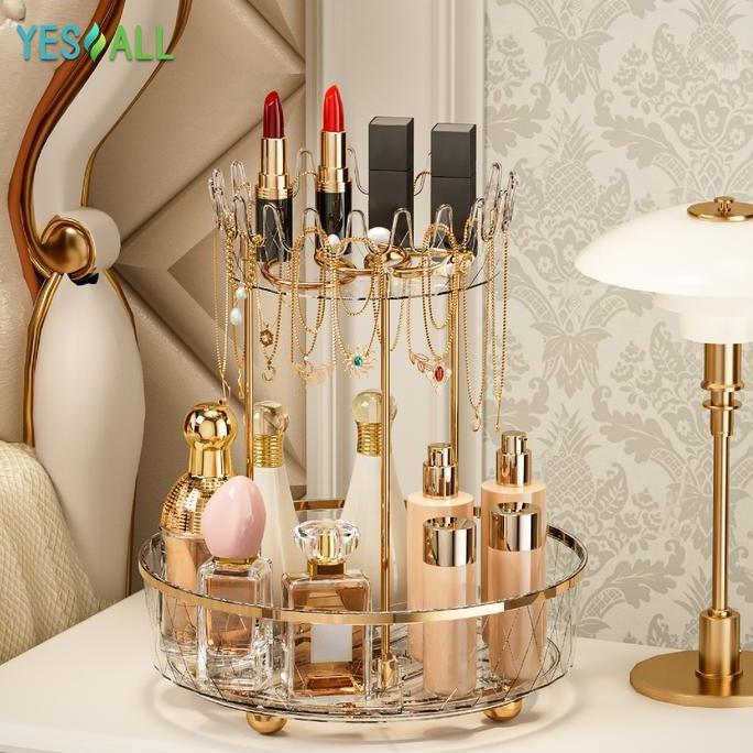 Instancodbisa- Yesall Rak Kosmetik Aesthetic /Tempat Make Up Aesthetic / Rak Skincare Aesthetic / Na