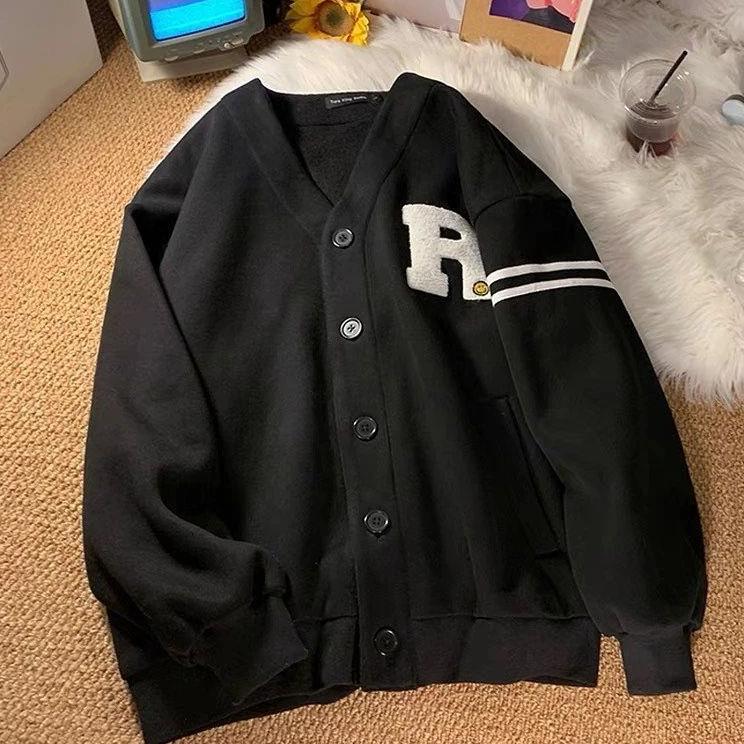 Hot Deals Smile Stripe Cardy Outerwear Cardigan Basic Unisex