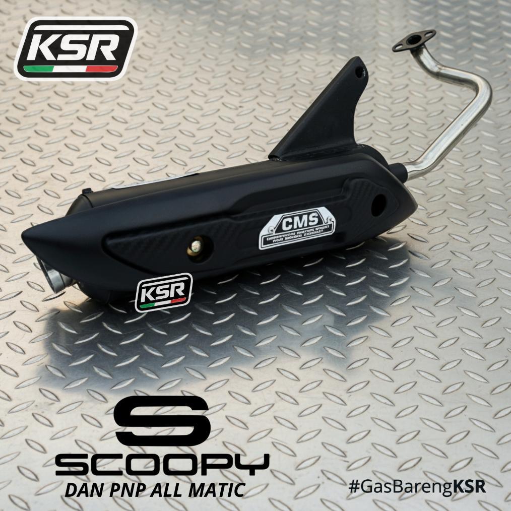 Awet Knalpot Cms Scoopy Knalpot Scoopy Adem Ngebas Racing Pnp Scoopy Fi / Scoopy New / Scoopy 2019 /