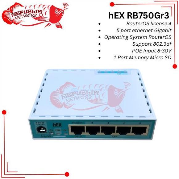TERBARU - MikroTik       hEX RB750Gr3