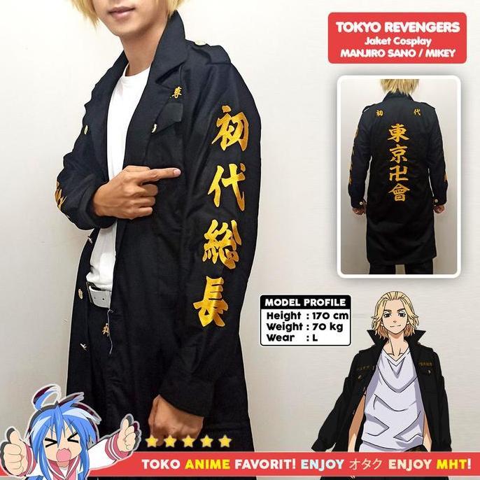 Boywings- Jaket Parka Jubah Coat Sano Manjiro Mikey Tokyo Revengers Tokyo Manji