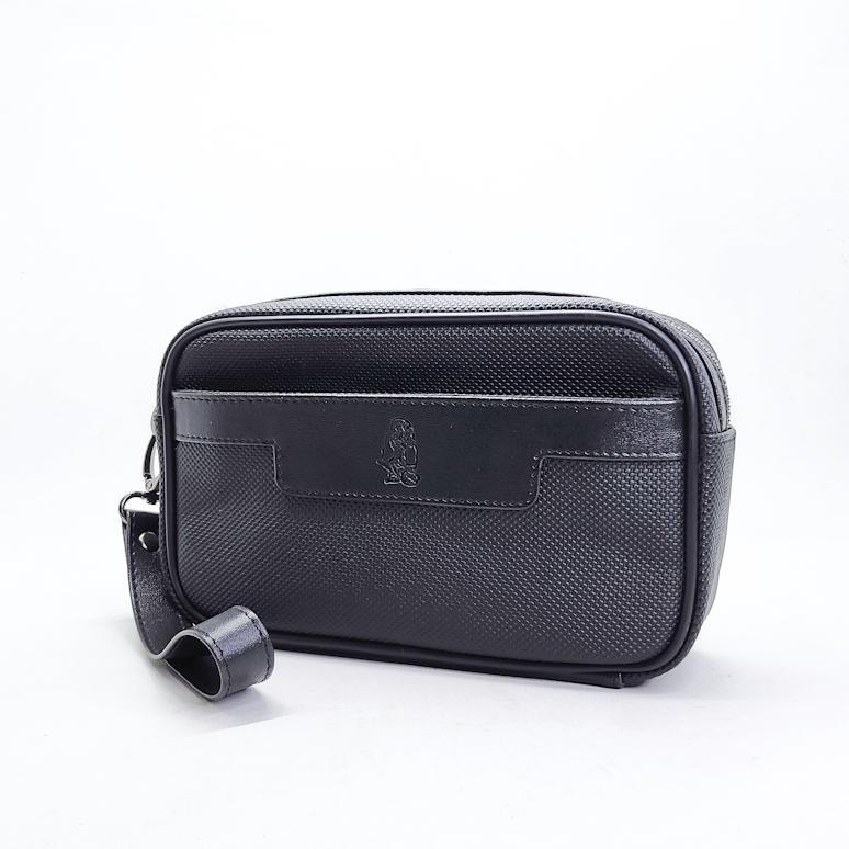 TERMURAH TAS CLUTCH HUSH PUPPIES 518 MINI HITAM PREMIUM | HAND BAG PRIA WATERPROOF ELEGAN UNTUK HARI