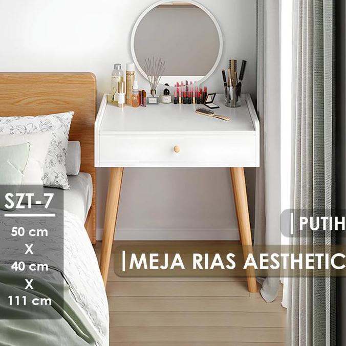 Meja Rias Minimalis Meja Rias Kecil Dengan Cermin Meja Make Up Meja Rias Modern Minimalis Kecil SZT-