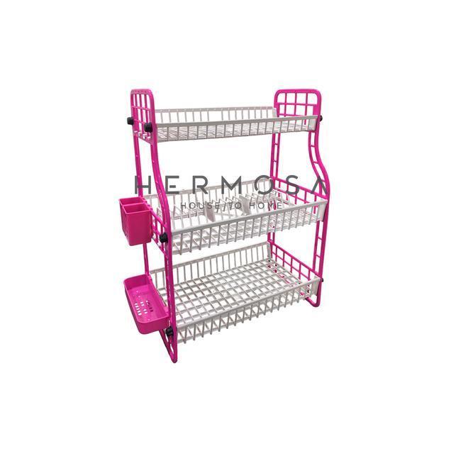 Rak Piring Plastik 3 Susun Lucky Star Bahan Tebal Murah Berkualitas Pasti Ori