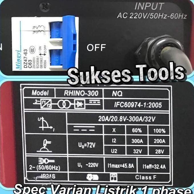 Cncoff- Mesin Las Listrik Rhino 300 A Trafo Travo Las Listrik 300 A