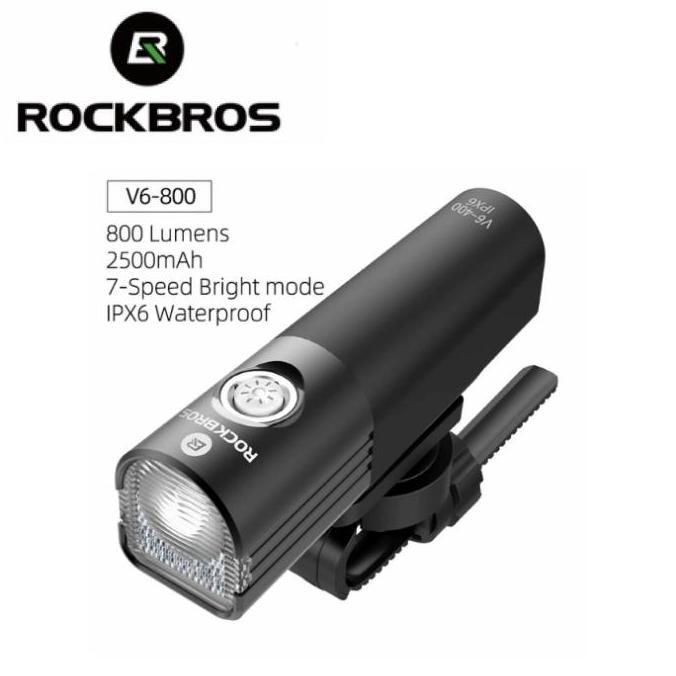 Lampu Sepeda Rockbros Sepeda Lipat Road Bike MTB 800 Lumens Waterproof