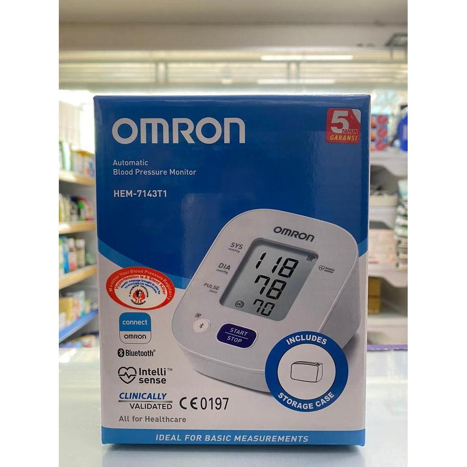 Omron HEM-7143T1 Tensimeter Digital Bluetooth - Manset Lengan Atas