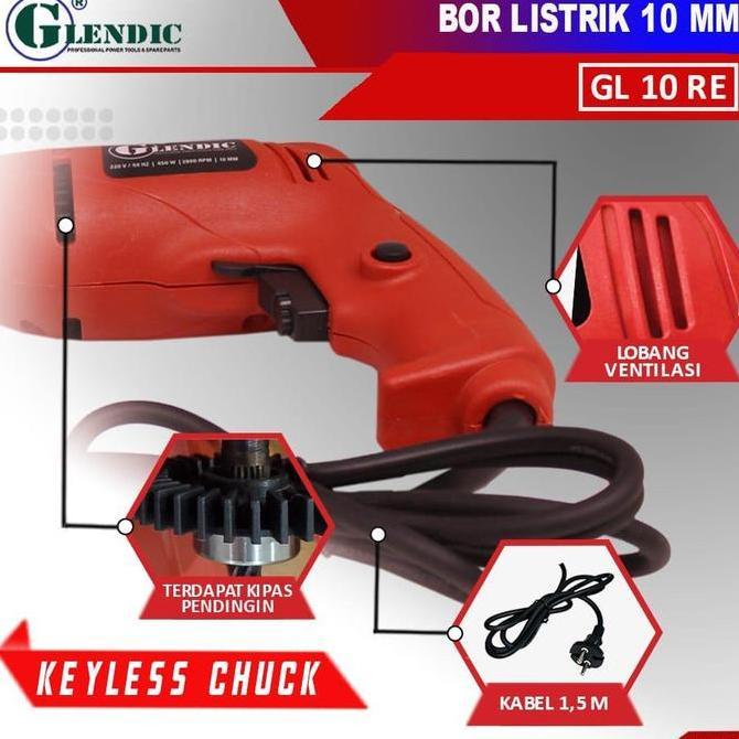 Supertool- Glendic Mesin Gerinda Tangan Gurinda Disc Grinder 4 Inch Glendic 100 Red Series