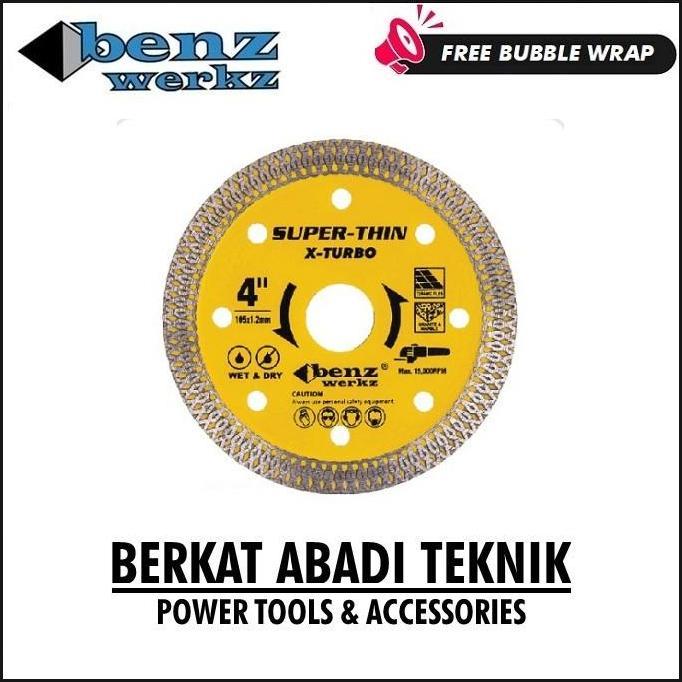 Supertool- Benz Diamond Wheel X Turbo 4" Mata Potong Keramik Granit Batik Kuning