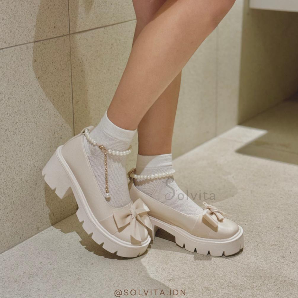 ORIGINAL SOLVITA MICHIKO SEPATU DOCMART WANITA - SEPATU LOAFERS - SEPATU PANTOFEL WANITA