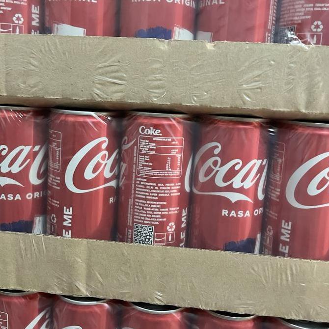 Coca Cola Kaleng 250ml 1 Karton / Dus 24 Kaleng 330Ml