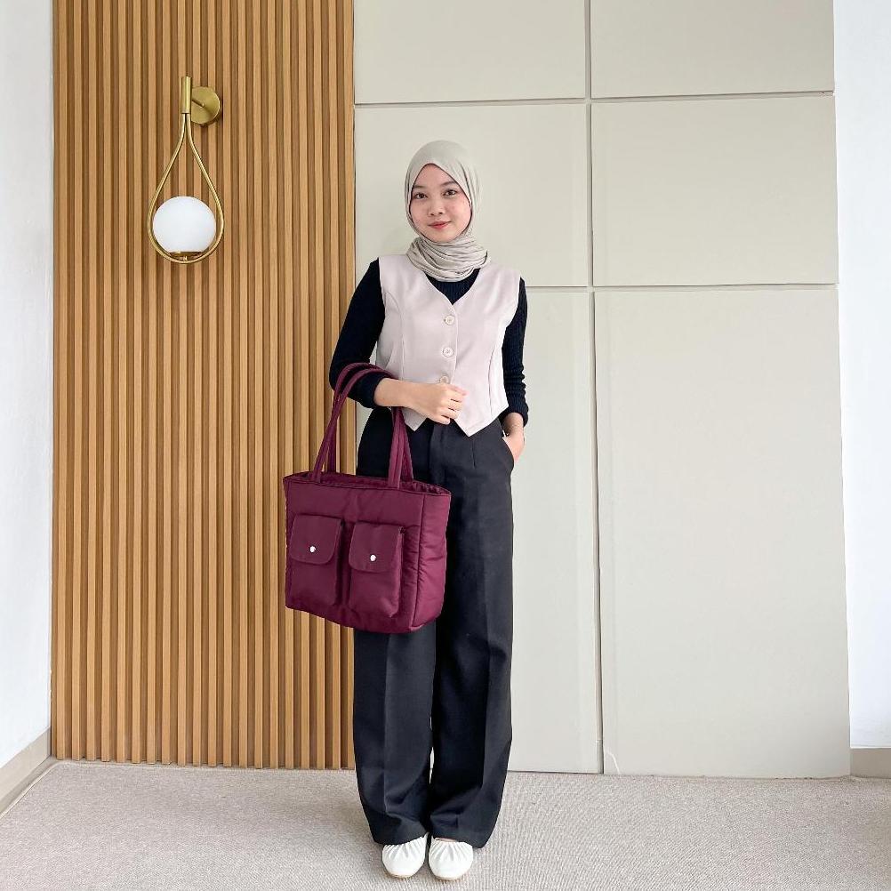 Original Tweelyforbag Mima Totebag Tas Wanita Parasut Resistant