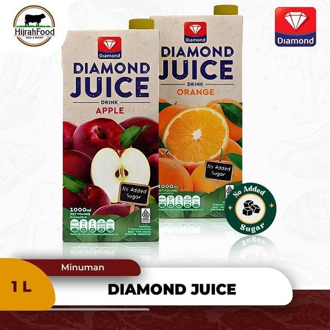 Dahaga- Diamond Juice Uht Drink | Jus Buah Premium Tanpa Gula - 1L