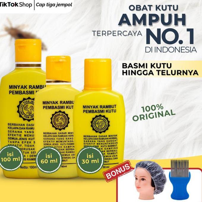 Obat Kutu Rambut Cap Tiga Jempol Minyak Pembasmi Kutu Ampuh