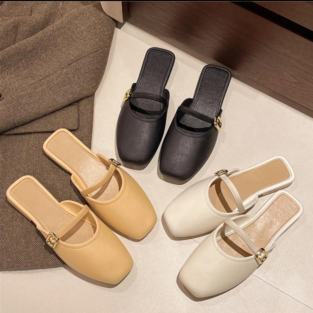 OFFICIAL SANDAL WANITA/SANDAL KARET JELLY WANITA/SANDAL SLOP WANITA/SANDAL KEKINIAN/SENDAL FLAT KEKI